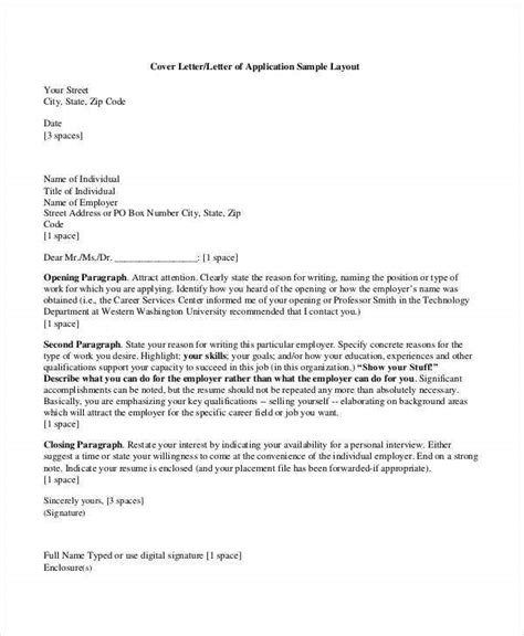 Learn what a job application letter is, how to write one, and consider this sample template and an application letter is a standalone document you submit to a potential employer to express your. 90+ Free Application Letter Templates | Free & Premium ...