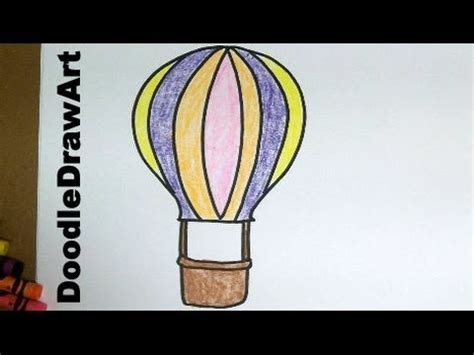 These hearts adore, every one the other beats heart is for inside this place it's warm, outside it starts to pour. Drawing: How To Draw Cartoon Hot Air Balloons - Easy Step By Step Lesson for kids and beginners ...