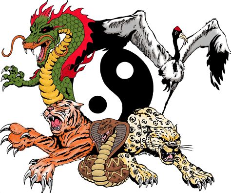 Top 188 The Five Animals Of Kung Fu