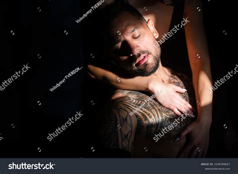 Zdjęcie stockowe Sensual Couple Hugging Passion Sensual Romance