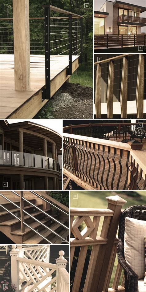 Our deck outside the kitchen is the perfect place to grow herbs for cooking. Deck Railing Ideas and Styles Mood Board - Home Tree Atlas ...