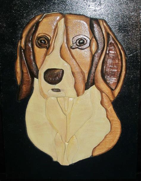 Intarsia Wood Dog Intarsia Wood Dog Art Wood Art