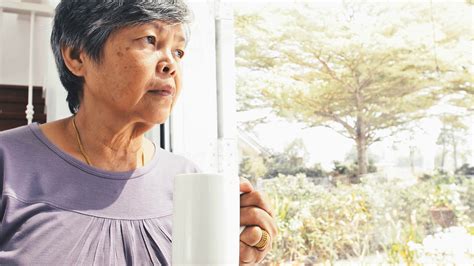 4k Unhappy Lonely Asian Senior Woman With Stock Footage Sbv 332301327