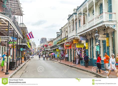 Street Scene In The French Quarter In New Orleans Editorial Image