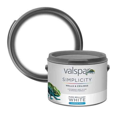 Valspar Simplicity Walls And Ceilings Pure Brilliant White Matt Emulsion