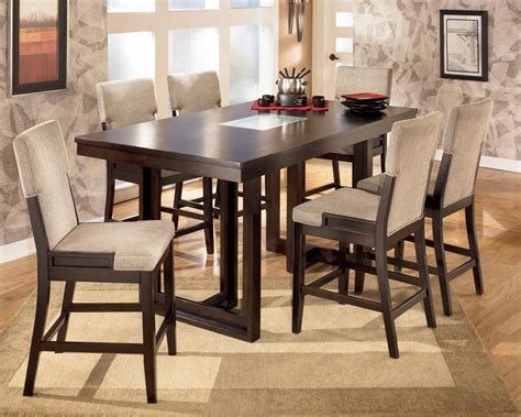 A study chair table set is crafted in a way to accentuate both pieces of furniture and get them to complement each other. Bar Height Table and Chairs Ideas for Outdoor