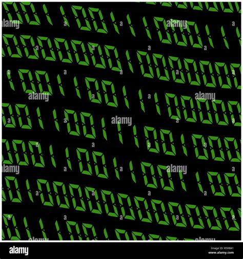 01 Digits Vector Wallpaper Green Binary Code On Black Background