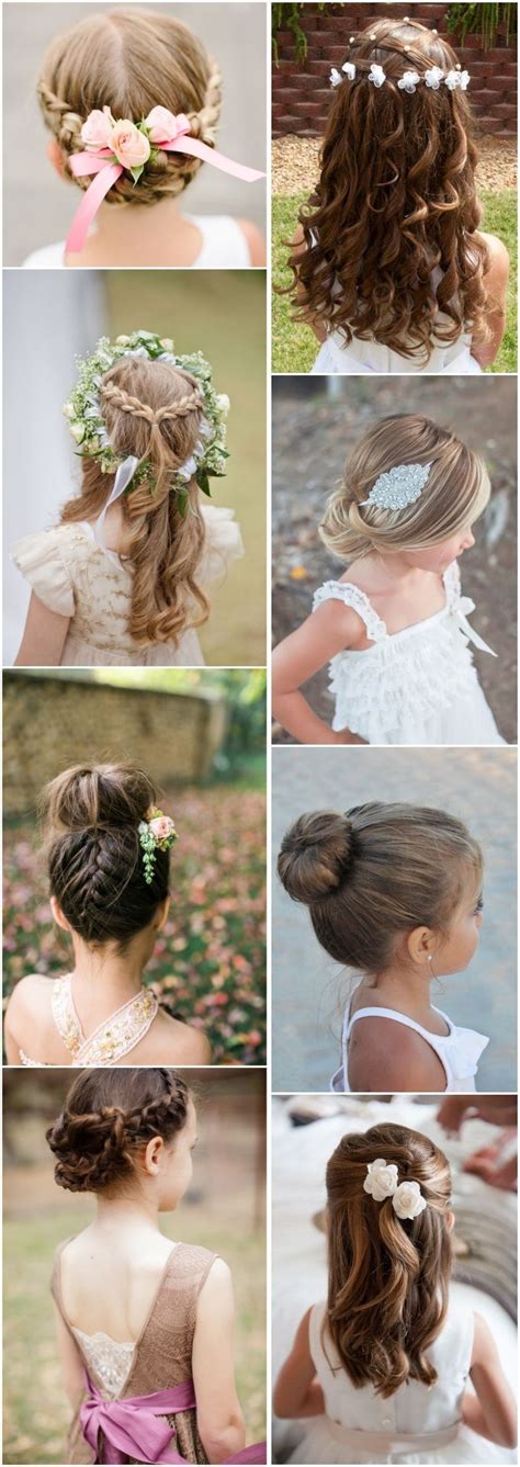 5.1 wedding hairstyles for loose hair: cute little girl hairstyles-updos, braids, waterfall ...