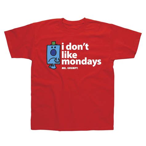 Mr Men I Dont Like Mondays T Shirt