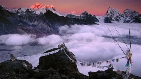 1920x1080 Px Clouds Everest Mount Mountains Nepal Sunrise