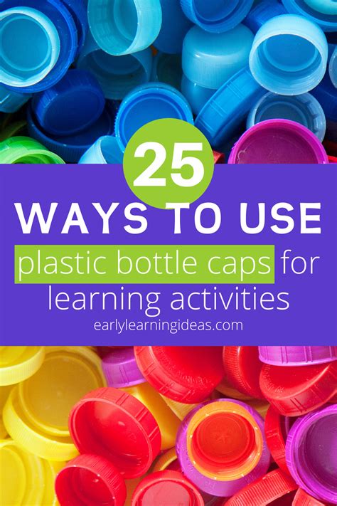 25 Of The Best Ideas For Using Plastic Bottle Caps In Learning Plastic Bottle Caps Bottle Cap