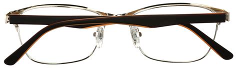 tango optics browline metal eyeglasses frame luxe rx stainless steel m samba shades