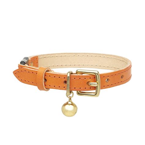 Smooth Leather Cat Collar With Safety Catch By Cheshire And Wain
