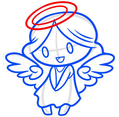 Drawing A Chibi Angel Step By Step Drawing Guide By Dawn Dragoart