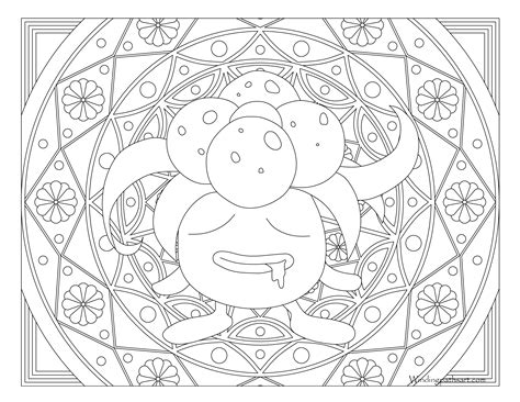 You have chance to travel through fantasy world of hundreds of pokemon characters: Oddish Coloring Pages at GetColorings.com | Free printable ...
