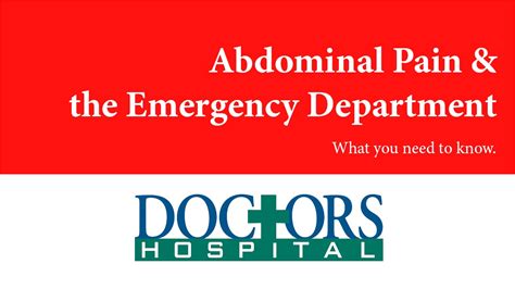 Abdominal Pain And The Emergency Department What You Need To Know Youtube