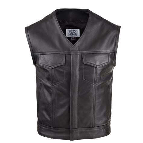 Mens Leather Motorcycle Vests Made In Usa Lifetime Guarantee