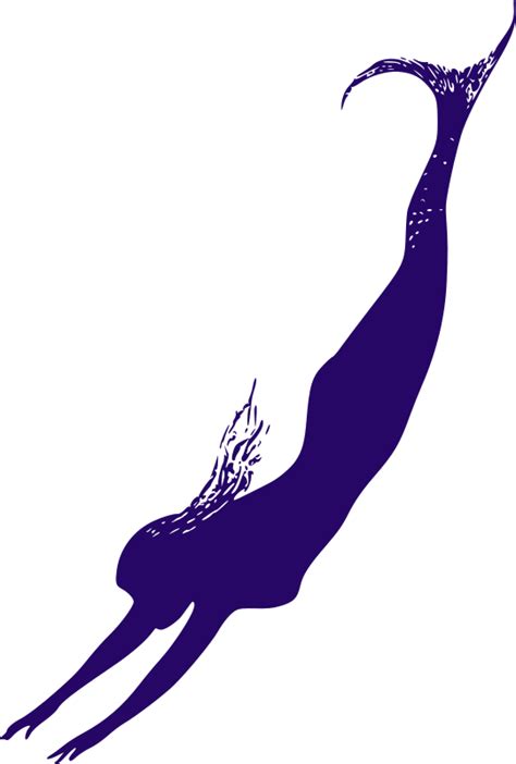 Purple Mermaid Outline Openclipart