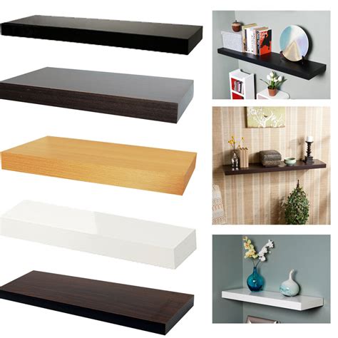 Wood will measure 7 1/4 deep and with pipes will stick out 8 from the wall. Welland Chicago Floating Wall Shelves MDF Shelf Multi ...