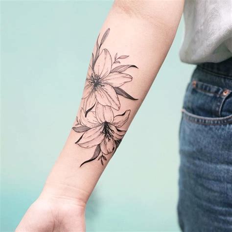Lily Flower Tattoo Wrist