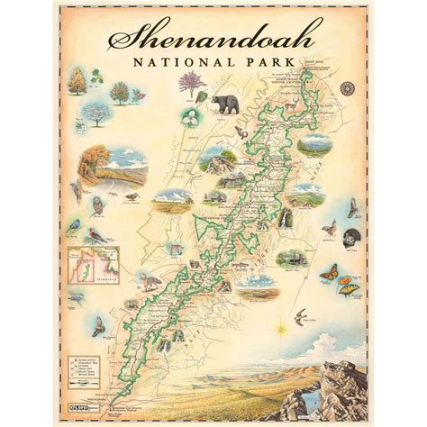 Shenandoah National Park Map Xplorer Maps