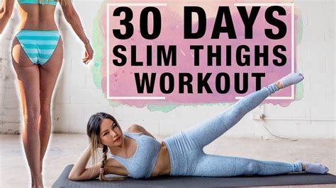 10 Mins Thigh Workout To Get Lean Legs In 30 Days Not Bulky Thighs Youtube Thigh Challenge