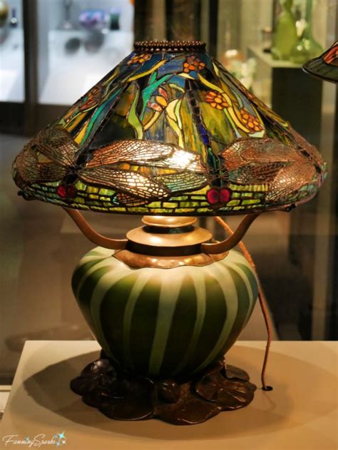 Tiffany Stained Glass Lamp Dragonflies And Water Flowers Designed By