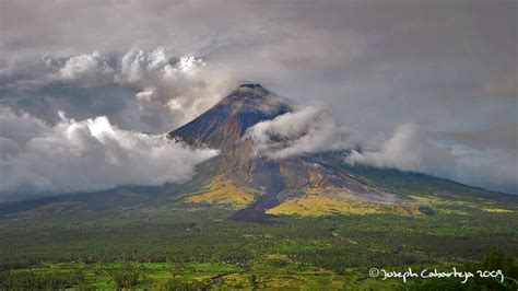 Mt Mayon On Its Rage Albay Philippines Natural Landmarks