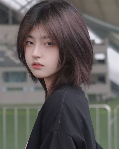 Justina Xie In 2021 Ulzzang Short Hair Girls Short Haircuts Asian