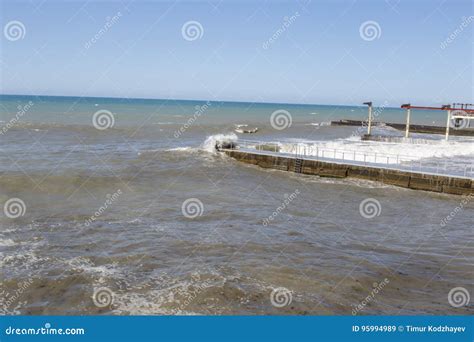 Black Sea Sea Waves Sochi Stock Image Image Of Outdoor Empty 95994989