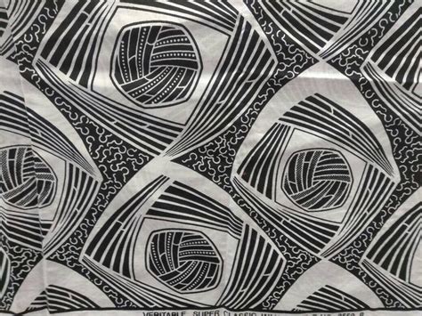 Classic Black And White African Print Fabric Per Yard Ankara African