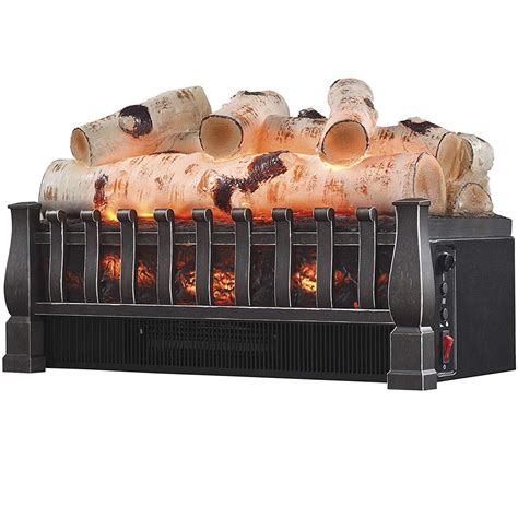 20 Inch Electric Fireplace Log Realistic Ember Bed Insert