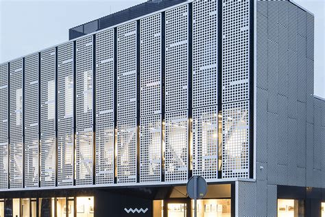 Architectural Perforated Metal Facades Cladding Panels Dongfu Perforating