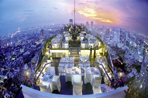 Bangkok is home to some excellent rooftop bars and restaurants with great views of the city. vertigo-rooftop-bar-banyan-tree-hotel-bangkok - Venuerific