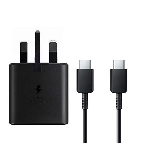 Genuine Samsung 25w Fast Charger Ep Ta800 And Usb C Cable Uk Plug