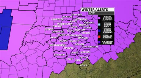 Winter Weather Advisory Issued Timing And Impacts Wdrb 41 Louisville