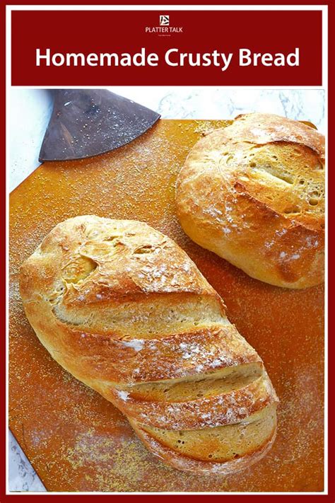 Homemade Crusty Bread Recipe - 3 Ingredient Simple Bread Recipe