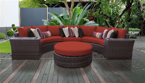 6 Piece Outdoor Wicker Furniture Set Design Furnishings