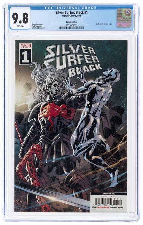 Hakes Silver Surfer Black 1 August 2019 Cgc 98 Nmmint Second