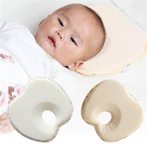 Baby Pillow Flat Head Anti Shock Pillow Newborns Slow Rebound Cotton