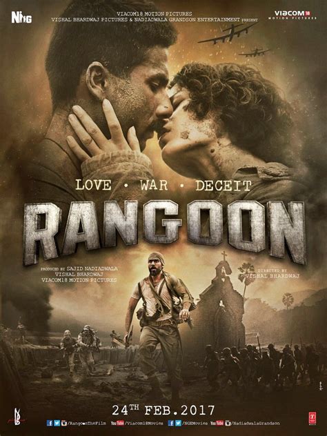 Saif Ali Khan Shahid Kapoor And Kangana Ranauts Rangoon First Look