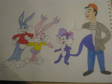 Me With Fifi La Fume Buster And Babs Bunny By Darcygagnon On Deviantart