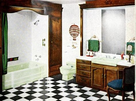 See 20 Vintage 1950s Bathroom Floors In Vinyl And Linoleum Click Americana