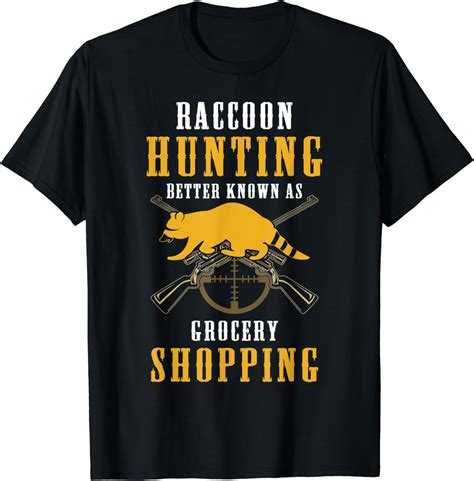 raccoon hunting season shopping coon hunter t shirt clothing