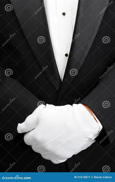 Butler With Hands In Front Of Body Stock Image Image Of Hospitality