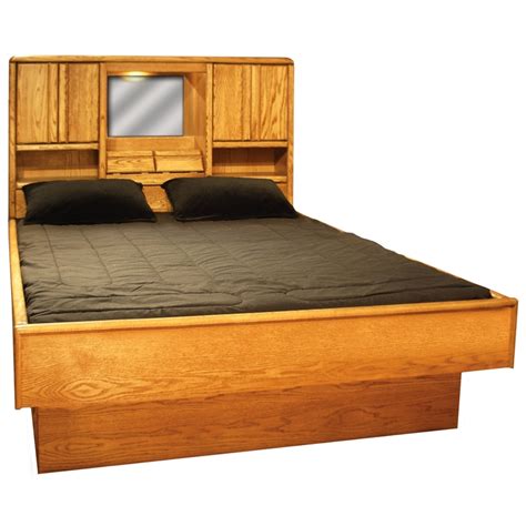 Because the length of a king, queen and twin hardside waterbed is greater than that of standard mattresses, hardside waterbeds are sometimes distinguished as california king, california queen and super single. Magnolia Headboard - Wood Frame Waterbed