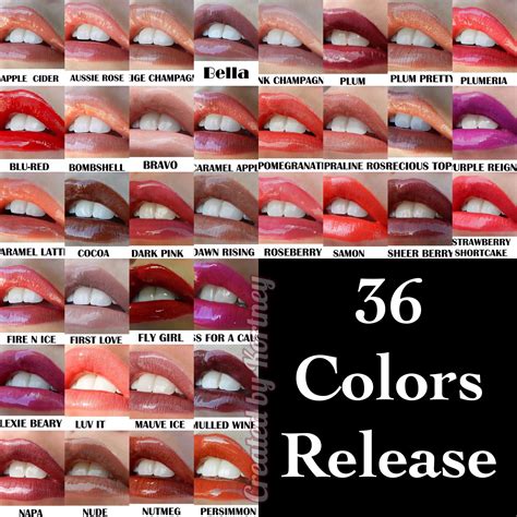 36 Color Reveal Lipsense Senegence 36colorrelease 36colors