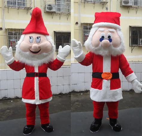 Santa Claus Mascot Costume Christmas Fancy Dress Outfit Suit Cospaly