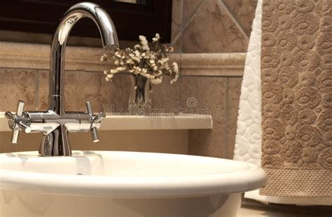 Beautiful Sink In A Bathroom Stock Image Image Of Sink Counter 5508295