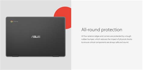 Asus Chromebook C204 116 Rugged Student Laptop